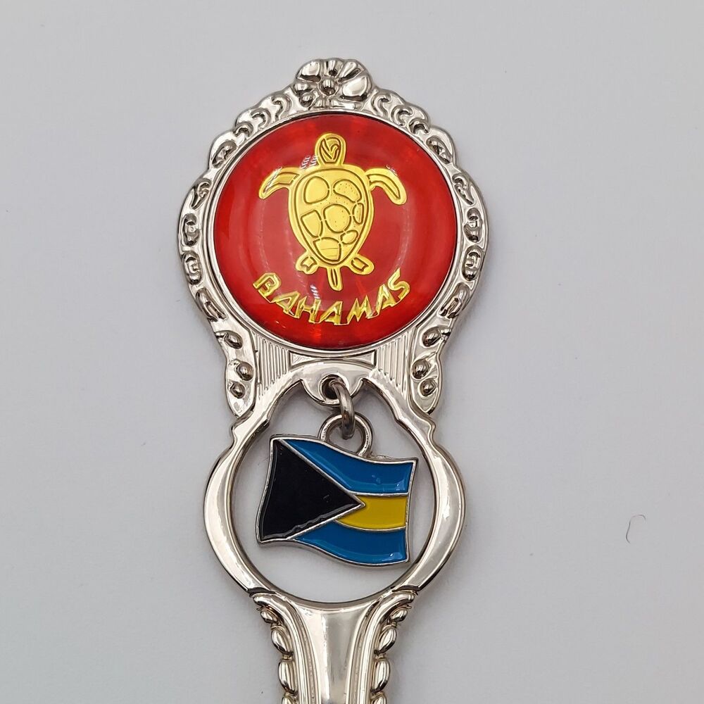 Bahamas Souvenir Spoon Flag Vintage